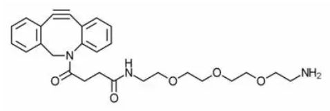 CAS号:2093409-57-3;NH2-PEG3-DBCO,二苯并环辛炔-三聚乙二醇-氨基的结构式