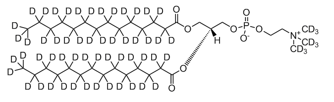 14:0 PC-d63|1,2-dimyristoyl-d54-sn-glycero-3-phosphocholine-N,N,N-trimethyl-d9