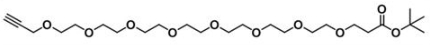 丙炔基-八聚乙二醇-丙酸叔丁酯；Alkyne-PEG8-COOtBu