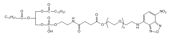 DMPE-PEG-NBD 1,2-十四酰基磷脂酰乙醇胺-聚乙二醇-硝基苯恶二唑