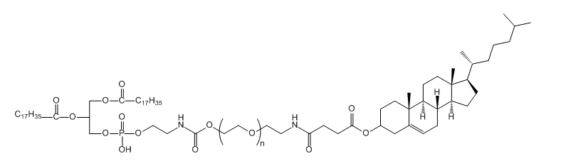 DSPE-PEG-CLS；二硬脂酰基磷脂酰乙醇胺-聚乙二醇-胆固醇