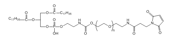 DSPE-PEG-Mal；二硬脂酰基磷脂酰乙醇胺-聚乙二醇-马来酰亚胺