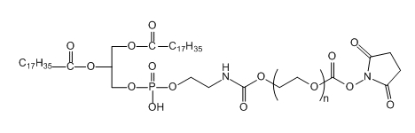 DSPE-PEG-SC；二硬脂酰基磷脂酰乙醇胺-聚乙二醇-活性酯