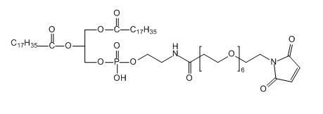 DSPE-PEG6-Mal；二硬脂酰基磷脂酰乙醇胺-六聚乙二醇-马来酰亚胺