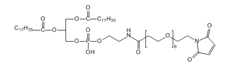 DSPE-PEG6-Mal；二硬脂酰基磷脂酰乙醇胺-六聚乙二醇-马来酰亚胺