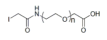 IA-PEG-COOH，Iodoacetate-PEG-Acid，α-碘乙酰基-ω-羧基聚乙二醇