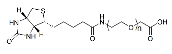 Biotin-PEG-COOH，Biotin-PEG-Acid，α-生物素-ω-羧基聚乙二醇