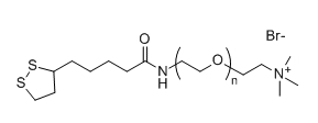 LA-PEG-NMe3+Br-；硫辛酸-聚乙二醇-三甲基溴化铵