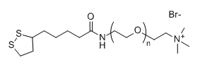 Lipoamido-PEG-NMe3+Br-；硫辛酸-聚乙二醇-三甲基溴化铵