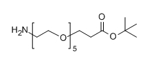 CAS：1446282-18-3；NH2-PEG5-CH2CH2COOtBu；氨基-四聚乙二醇-丙酸叔丁酯