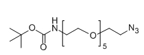 Boc-NH-PEG5-N3；N3-PEG5-NH-Boc；分子式：C17H34N4O7