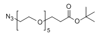 CAS： 1415800-41-7；N3-PEG5-CH2CH2COOtBu；叠氮-五聚乙二醇-丙酸叔丁酯