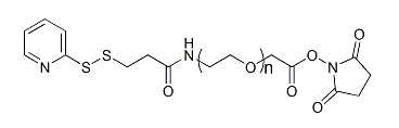 OPSS-PEG-SCM；邻二硫吡啶-聚乙二醇-琥珀酰亚胺羧甲基酯