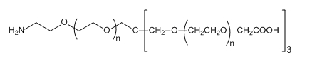4-ArmPEG-(3COOH-1NH2)；四臂聚乙二醇-（3臂羧基-1臂氨基）
