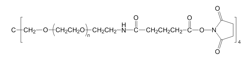 4-ArmPEG-GAS；四臂聚乙二醇戊二酰胺琥珀酰亚胺酯