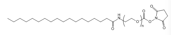 STA-PEG-SC；Stearic acid-PEG-NHS；单硬脂酸-聚乙二醇-琥珀酰亚胺酯