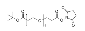 CAS ： 1835759-75-5；OtBu-PEG4-SPA；丙酸叔丁酯-四聚乙二醇-丙酸琥珀酰亚胺酯