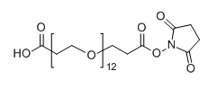 COOH-PEG12-SPA；COOH-PEG12-NHS；分子式：  C32H57NO18