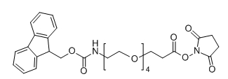 CAS ：1314378-14-7；Fmoc-NH-PEG4-NHS；分子式：  C30H36N2O10