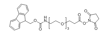 CAS ： 1352827-47-4；Fmoc-NH-PEG3-NHS；分子式：  C28H32N2O9