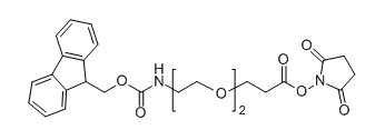 CAS ： 1807534-85-5；Fmoc-NH-PEG2-NHS；分子式：  C26H28N2O8