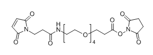CAS：756525-99-2；Mal-NH-PEG4-NHS；马来酰亚胺-酰胺-四聚乙二醇-琥珀酰亚胺酯