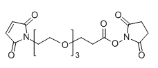 CAS：1537892-36-6；Mal-PEG3-NHS；分子式：  C17H22N2O9