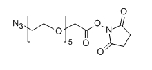 N3-PEG5-CH2CO2-NHS；Azido-PEG5-CH2CO2-NHS；分子式：  C16H26N4O9