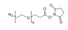 N3-PEG6-SPA；Azido-PEG6-NHS；分子式：  C19H32N4O10