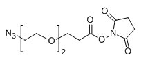 CAS ：1312309-64-0；N3-PEG2-SPA；Azido-PEG2-NHS