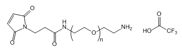Mal-NH-PEG-NH2.TFA；马来酰亚胺-聚乙二醇-三氟乙酸铵盐；Mal-NH-PEG-NH2.CF3COOH