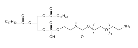 DOPE-PEG-NH2；二油酰磷脂酰乙醇胺-聚乙二醇-氨基；1,2-Dioleoyl-sn-glycero-3-phosphoethanolamine-PEG-Amine
