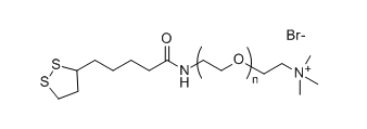 LA-PEG-NMe3+Br-；Lipoamido-PEG-NMe3+Br-；硫辛酸-聚乙二醇-三甲基溴化铵