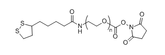 LA-PEG-SC；α-硫辛酸基-ω-琥珀酰亚胺碳酸酯基聚乙二醇
