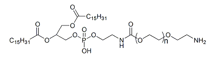 DPPE-PEG-NH2；二棕榈酰磷酯酰乙醇胺-聚乙二醇-氨基；DPPE-PEG-Amine