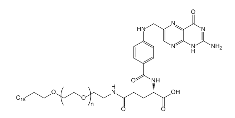 C18H37-PEG-FA；C18-聚乙二醇-叶酸；C18H37-PEG-Folic Acid