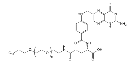 C18H37-PEG-FA；C18H37-PEG-Folic Acid；C18-聚乙二醇-叶酸