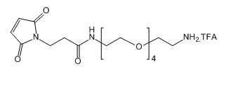 Mal-NH-PEG4-NH2.TFA；马来酰亚胺-氨基-四聚乙二醇-氨基 三氟乙酸盐