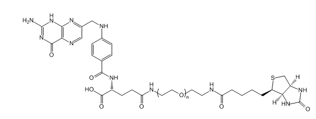 Biotin-PEG-FA；Biotin-PEG-Folic Acid；生物素-聚乙二醇-叶酸