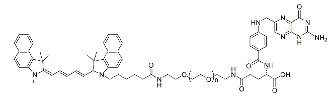 CY5.5-PEG-FA；CY5.5-PEG-Folic Acid；CY5.5-聚乙二醇-叶酸