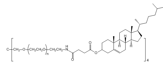 4-ArmPEG-Cholesterol；4-ARMPEG-CLS；四臂聚乙二醇-胆固醇