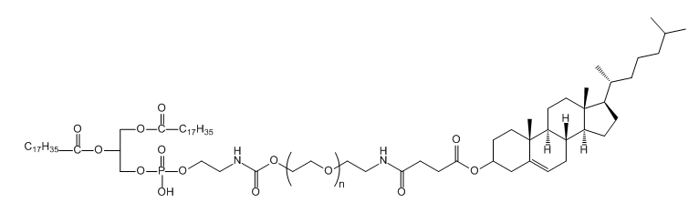 DSPE-PEG-CLS；二硬脂酰基磷脂酰乙醇胺-聚乙二醇-胆固醇