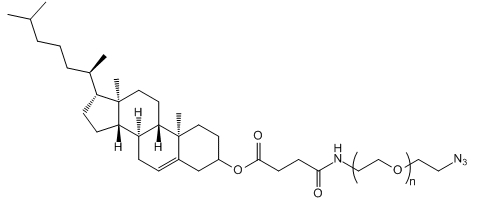 CLS-PEG-N3；Cholesterol-PEG-Azide；胆固醇-聚乙二醇-叠氮基
