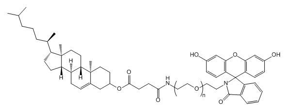 CLS-PEG-FITC；Cholesterol-PEG-Fluorescein；胆固醇-聚乙二醇-荧光素