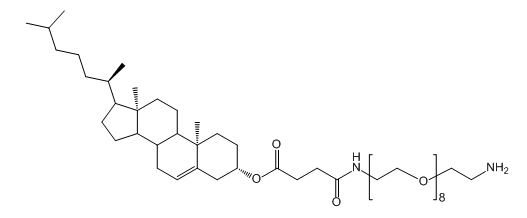 CLS-PEG8-NH2；Cholesterol-PEG8-Amine；胆固醇-八聚乙二醇-氨基