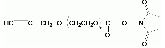 AlKyne-PEG-SC；α-炔基-ω-琥珀酰亚胺碳酸酯基聚乙二醇
