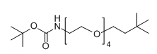 Boc-NH-PEG4-CH2CH2-tBul；分子式：  C19H39NO6