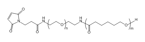Mal-NH-PEG-PCL(10K)；马来酰亚胺-聚乙二醇-聚己内酯(10K)；Maleimide-NH-PEG-Polycaprolactone(10K)