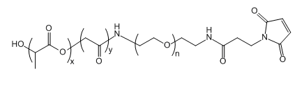 Mal-NH-PEG-PLGA(20K)；马来酰亚胺基氨基-聚乙二醇-聚（乳酸-共-乙醇酸）(20K)；Maleimide-PEG-Poly(lactic-co-glycoclic acid)(20K)