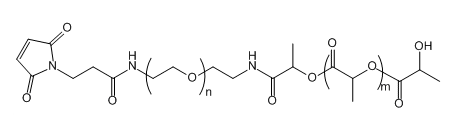 Mal-NH-PEG-PLA(10K)；马来酰亚胺基氨基-聚乙二醇-聚乳酸(10K)；Maleimide-PEG-Polylactic acid(10K)